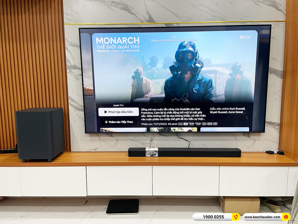 Lắp đặt loa soundbar JBL Bar 500 hơn 12tr cho anh Ngọ ở TPHCM
