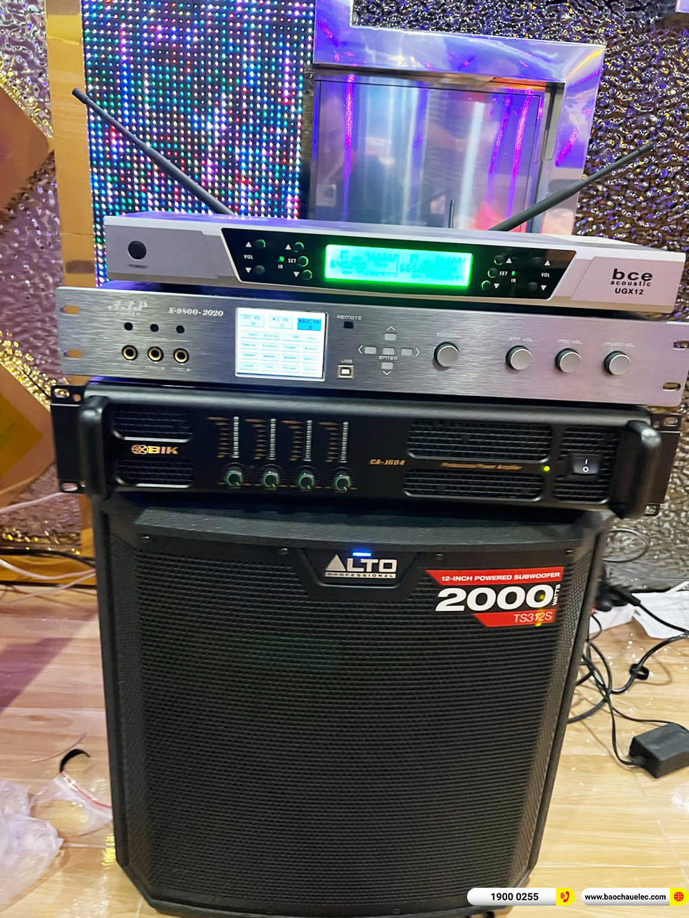 Lắp đặt ph&ograve;ng h&aacute;t kinh doanh Alto 60tr cho anh Hưng ở TPHCM