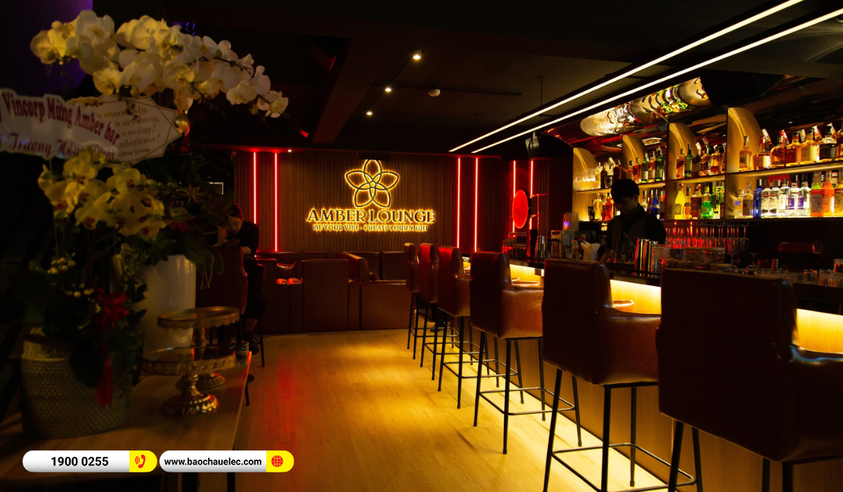 Lắp đặt ph&ograve;ng h&aacute;t kinh doanh BIK hơn 60tr cho qu&aacute;n Amber Lounge tại TP HCM