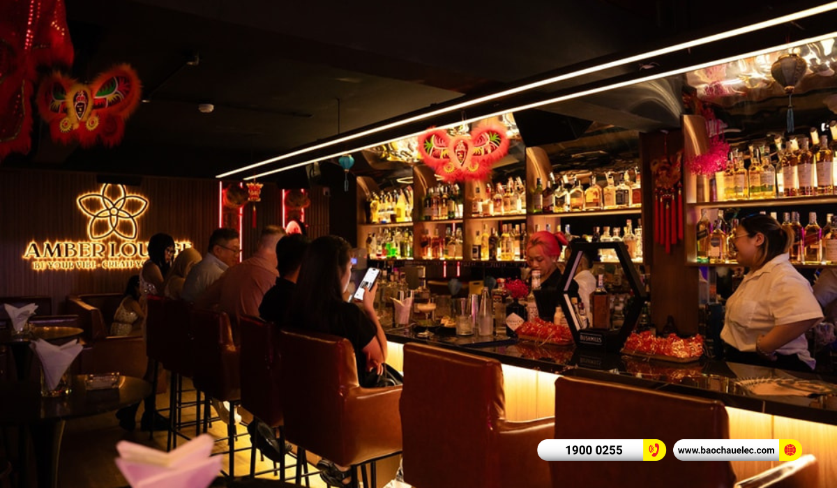 Lắp đặt ph&ograve;ng h&aacute;t kinh doanh BIK hơn 60tr cho qu&aacute;n Amber Lounge tại TP HCM