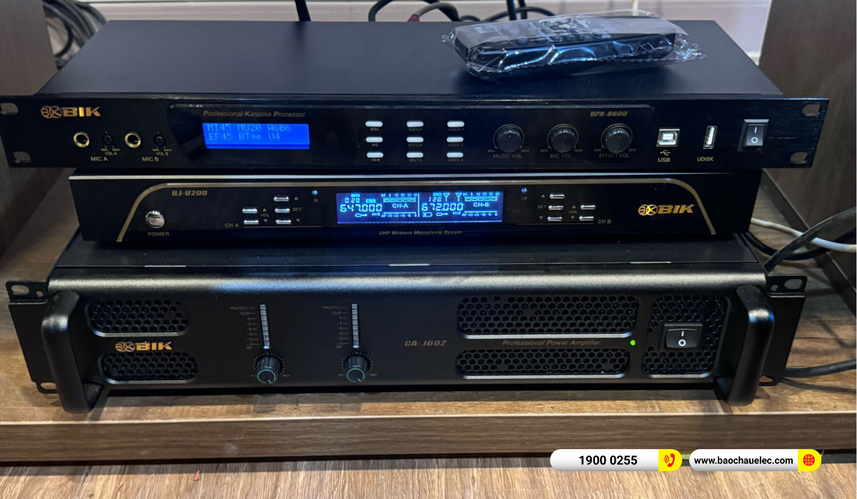 Lắp đặt ph&ograve;ng h&aacute;t kinh doanh BIK hơn 60tr cho qu&aacute;n Amber Lounge tại TP HCM