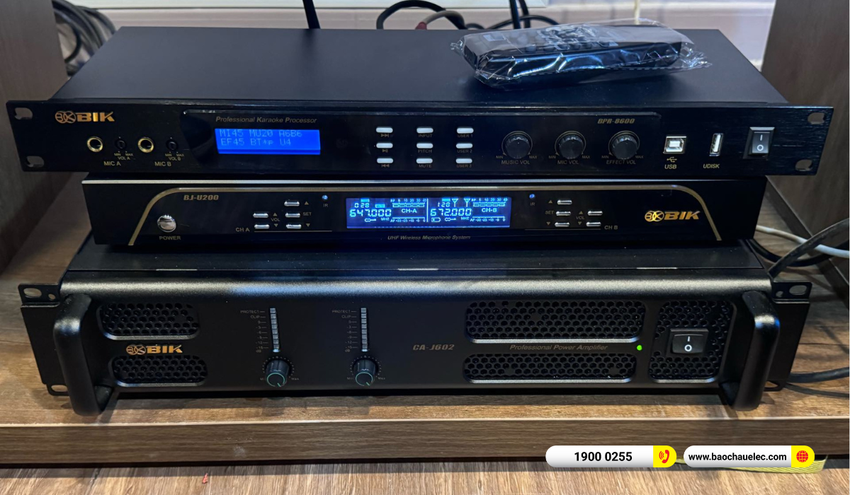 Lắp đặt ph&ograve;ng h&aacute;t kinh doanh BIK hơn 60tr cho qu&aacute;n Amber Lounge tại TP HCM