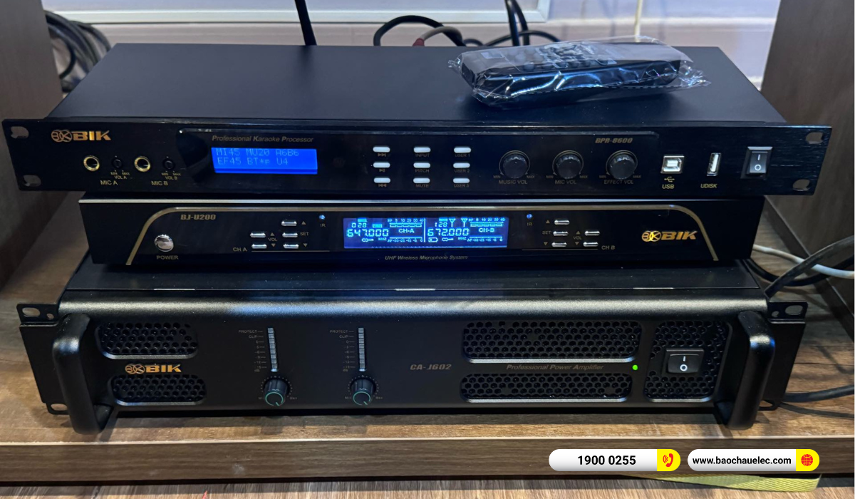 Lắp đặt ph&ograve;ng h&aacute;t kinh doanh BIK hơn 60tr cho qu&aacute;n Amber Lounge tại TP HCM