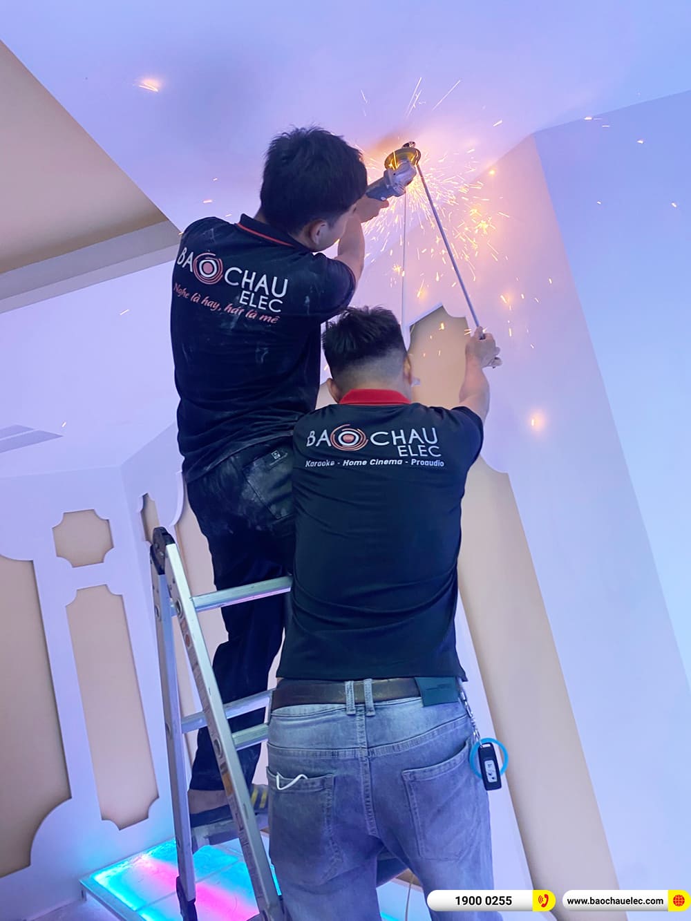 Lắp đặt ph&ograve;ng h&aacute;t kinh doanh Alto cho anh Thanh ở B&igrave;nh Dương