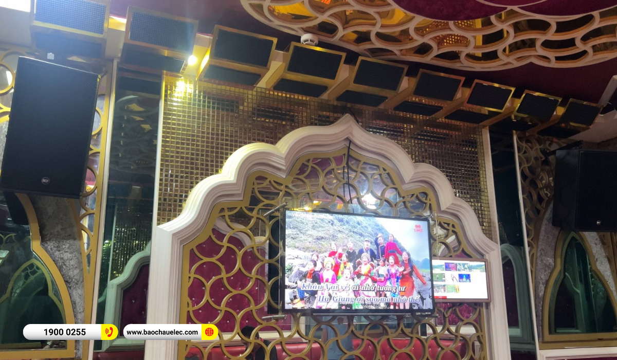 Lắp đặt ph&ograve;ng h&aacute;t kinh doanh RCF hơn 86tr cho qu&aacute;n karaoke Galaxy tại Đắk Lắk
