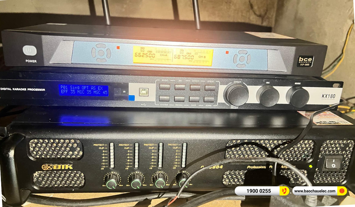 Lắp đặt ph&ograve;ng h&aacute;t kinh doanh RCF hơn 86tr cho qu&aacute;n karaoke Galaxy tại Đắk Lắk