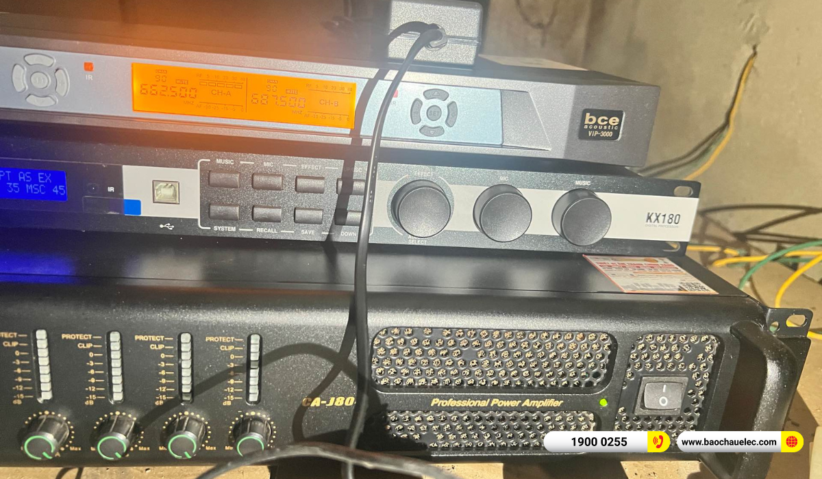 Lắp đặt ph&ograve;ng h&aacute;t kinh doanh RCF hơn 86tr cho qu&aacute;n karaoke Galaxy tại Đắk Lắk