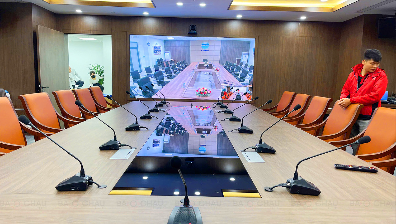 &acirc;m thanh ph&ograve;ng họp, hội nghị cho C&ocirc;ng ty CP Điện Việt L&agrave;o tại H&agrave; Nội