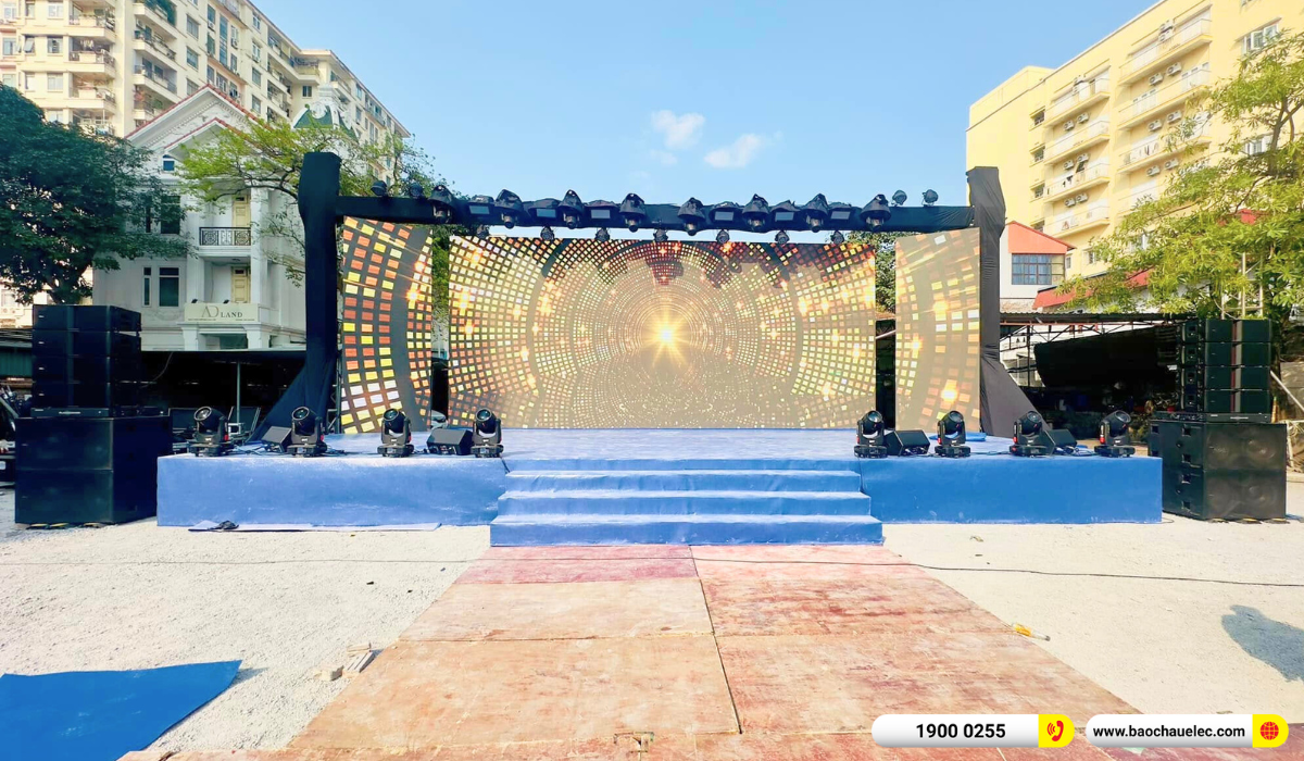 Lắp đặt hệ thống Line Array Audiocenter Avanda 210 tại Lễ giới thiệu dự án ĐÔI NHÂN PALACE