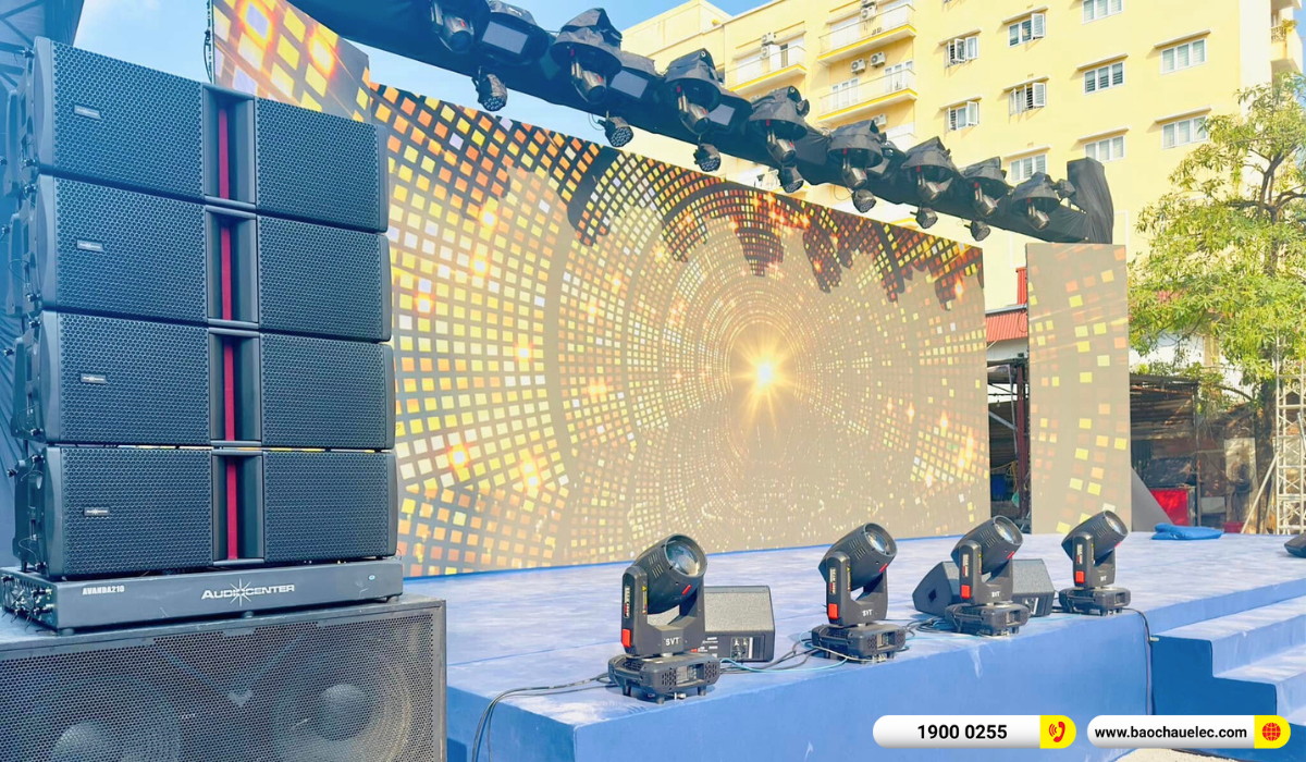 Lắp đặt hệ thống Line Array Audiocenter Avanda 210 tại Lễ giới thiệu dự &aacute;n Đ&Ocirc;I NH&Acirc;N PALACE