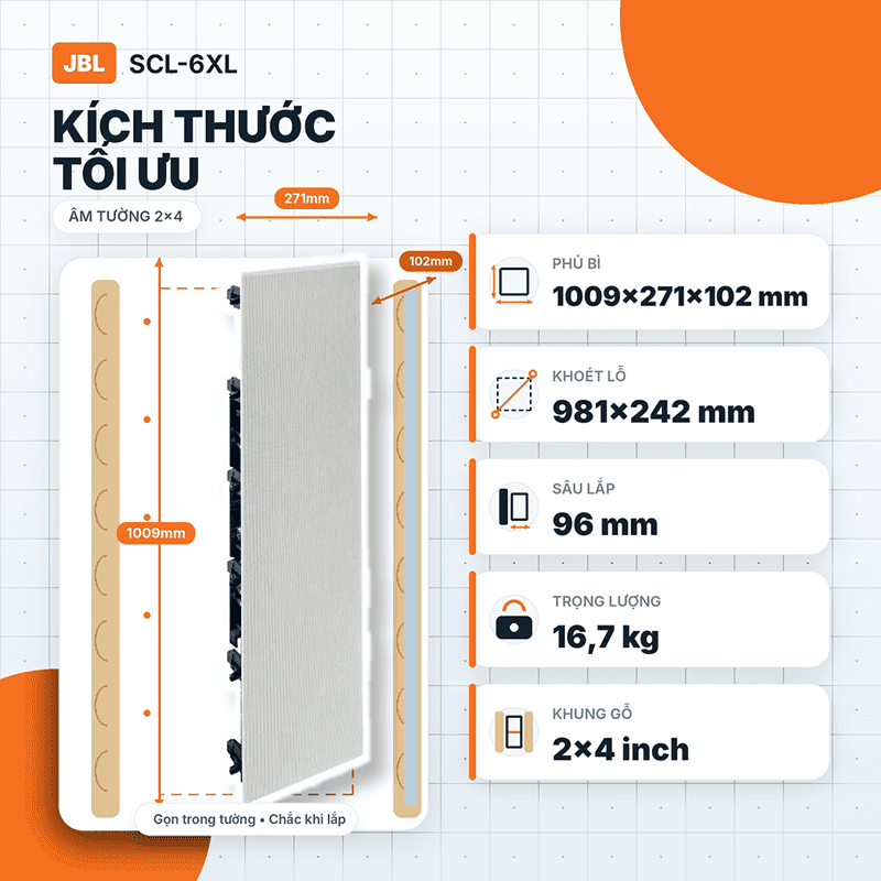 Loa &acirc;m tường JBL SCL 6XL