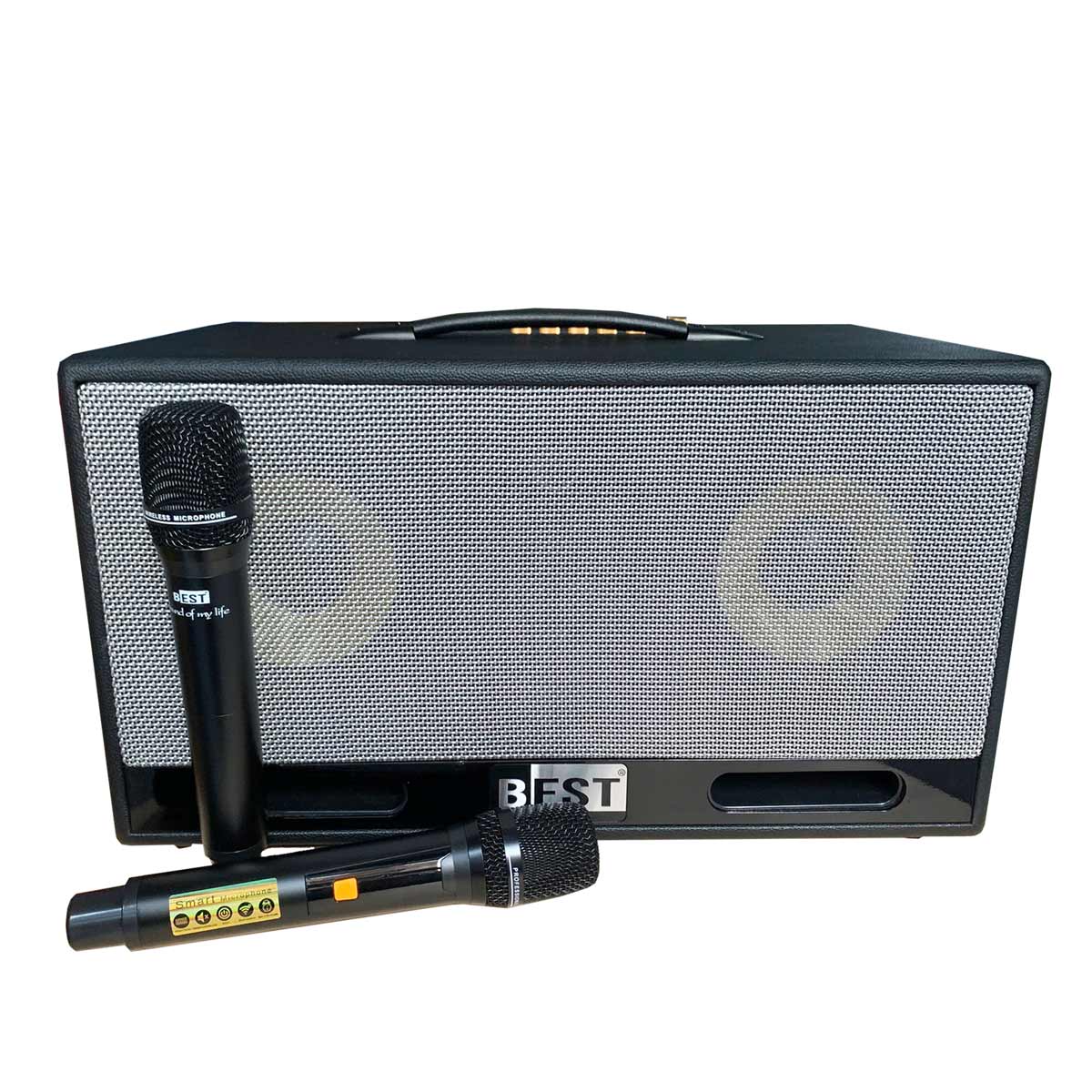 Loa BEST B16 PRO (Bass đôi 8 Inch, 350W, Kèm 2 micro không dây) - Hình 1