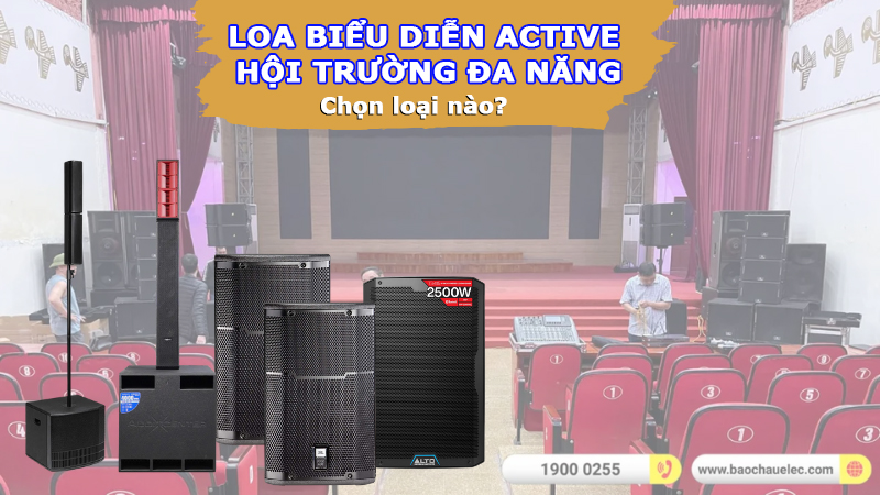 Loa Biểu Diễn Active Hội Trường Đa Năng: Chọn Loại Nào Tốt?