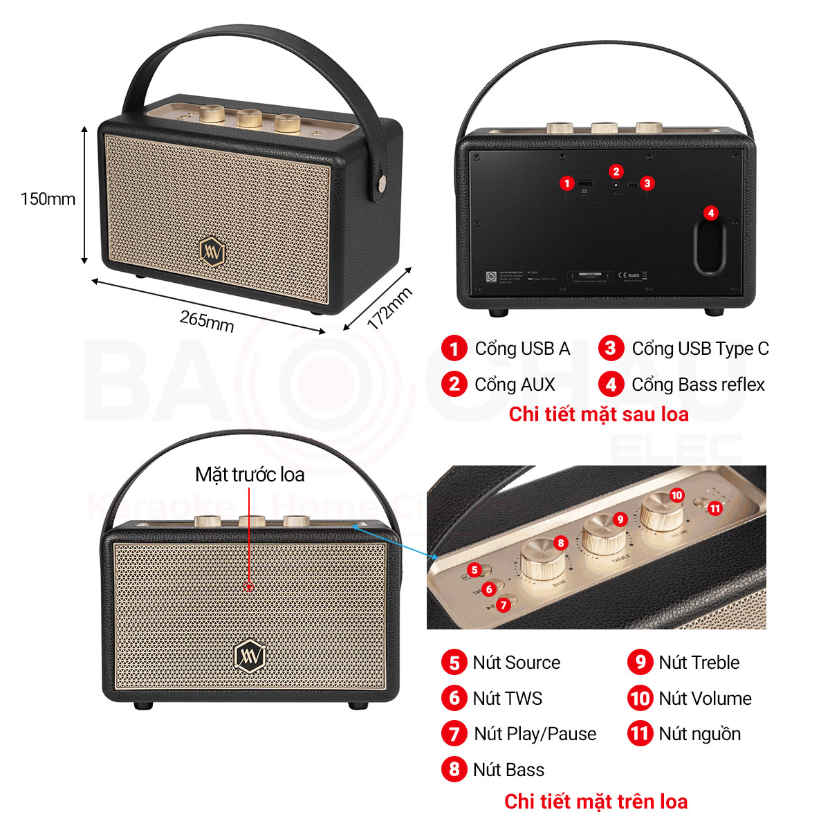 Loa Bluetooth Alpha Works W88