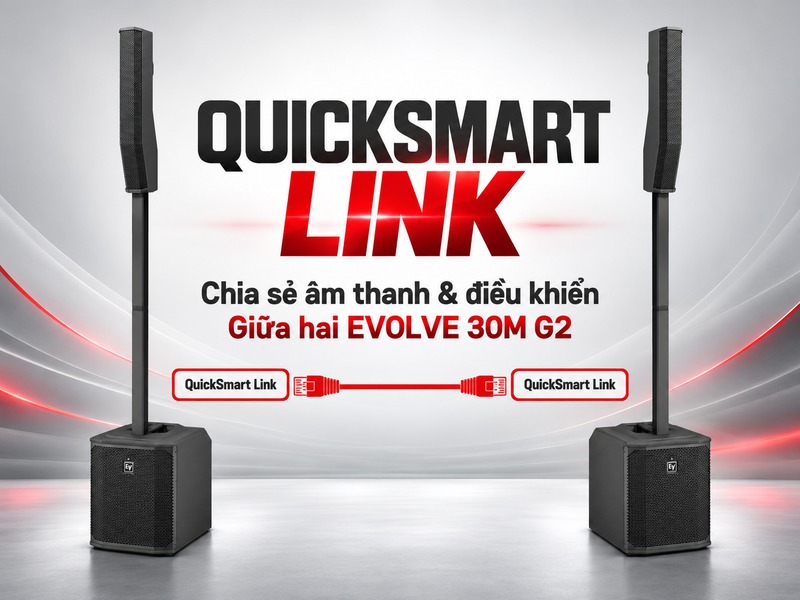 Minh họa chia sẻ âm thanh qua QuickSmart Link