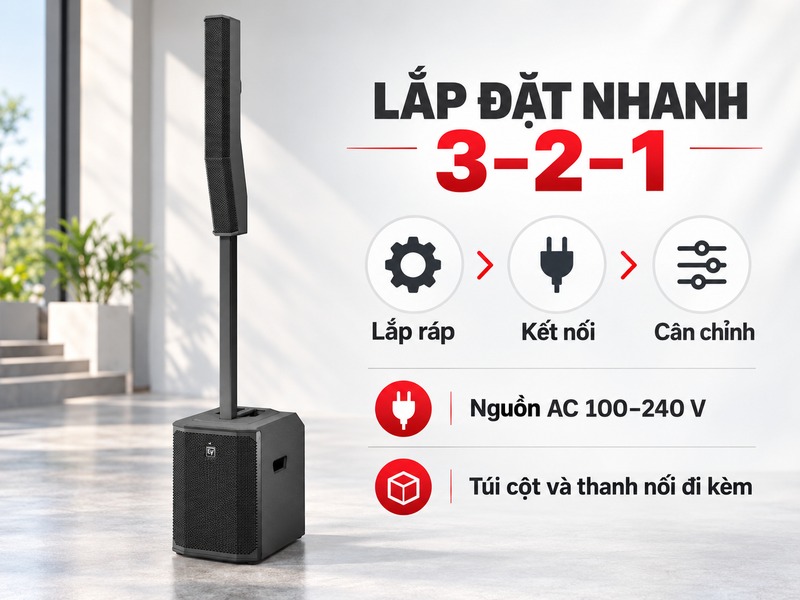 Lắp đặt, nguồn điện AC và vận chuyển EVOLVE 50 G2