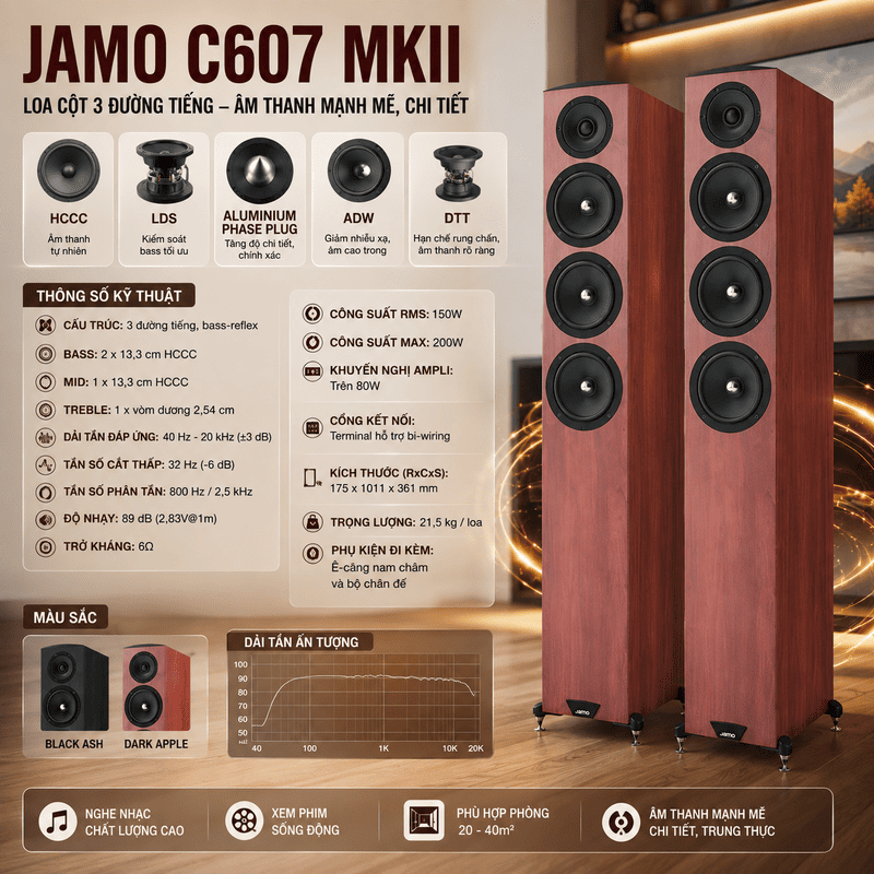 Loa Jamo C607 MKII