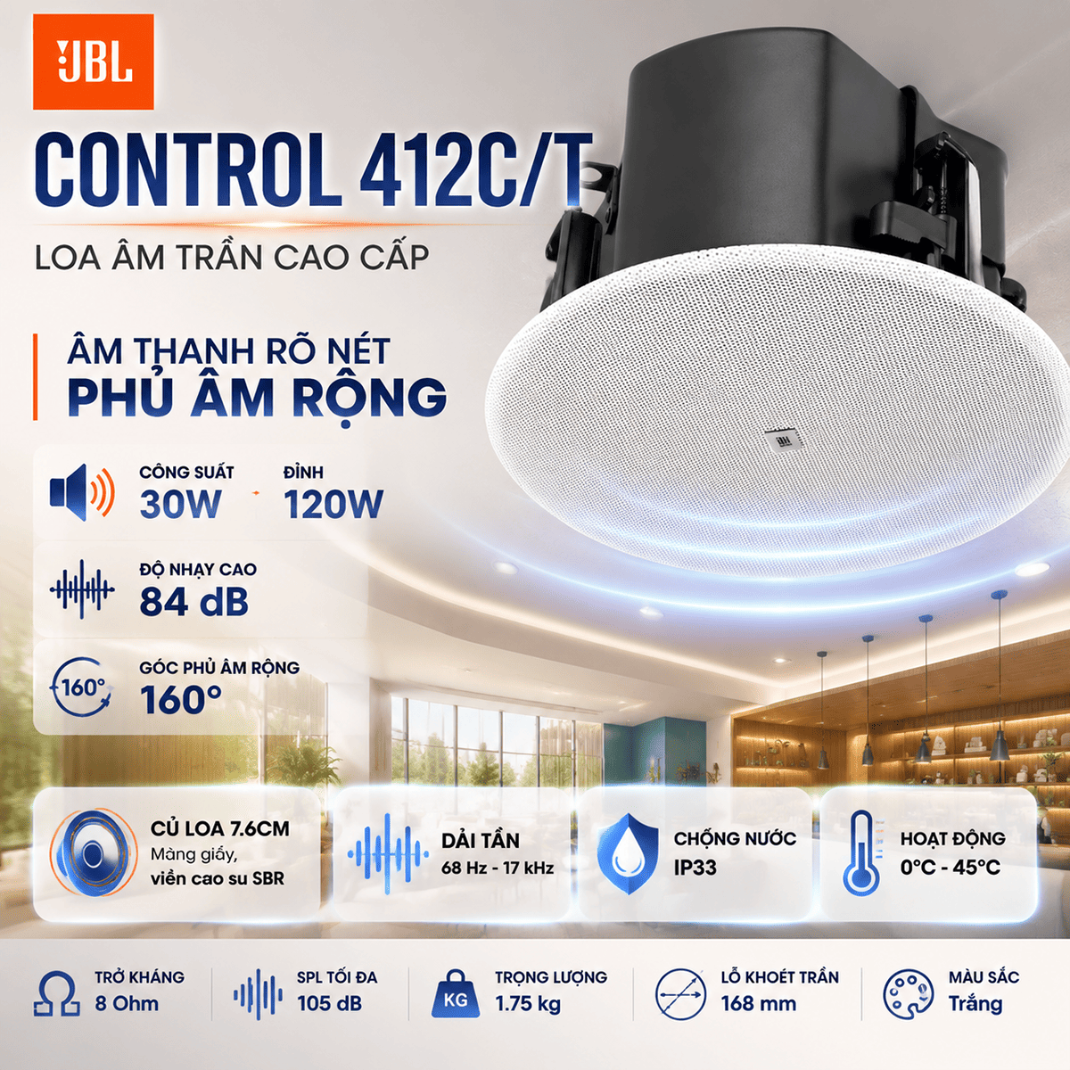 Loa JBL Control 412C/T