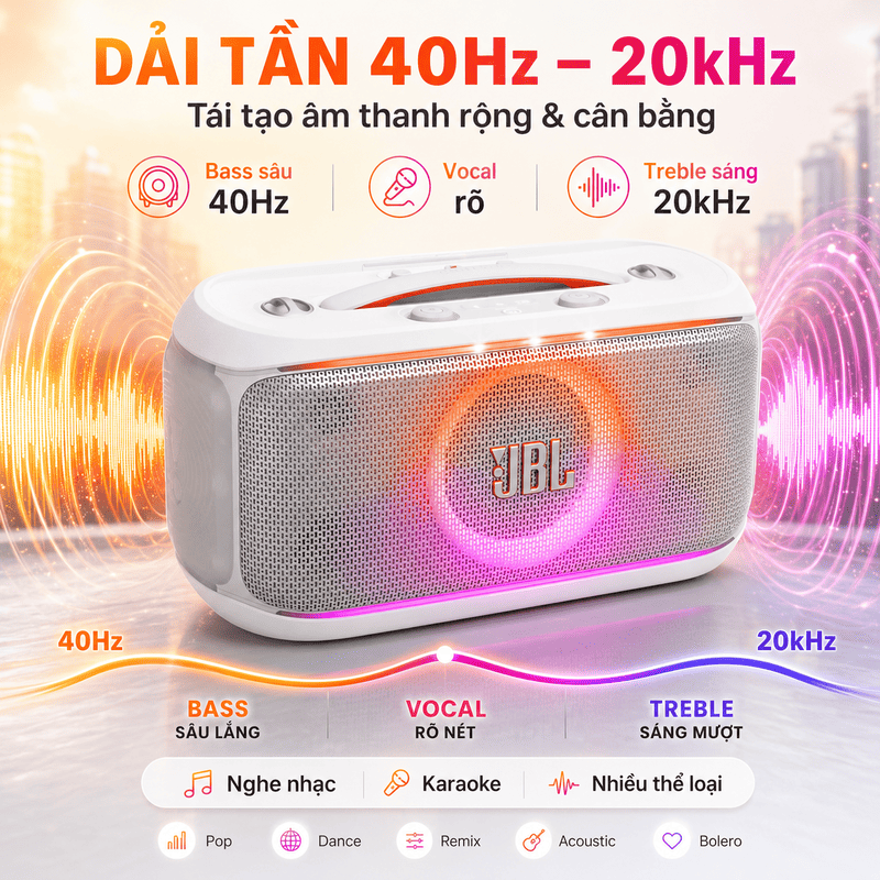 Loa JBL PartyBox On The Go 2 Plus