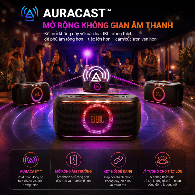 Loa JBL PartyBox On The Go 2 Plus