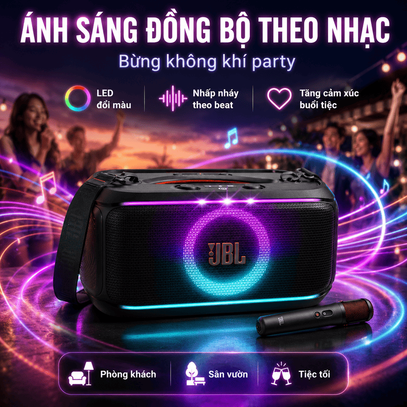 Loa JBL PartyBox On The Go 2 Plus