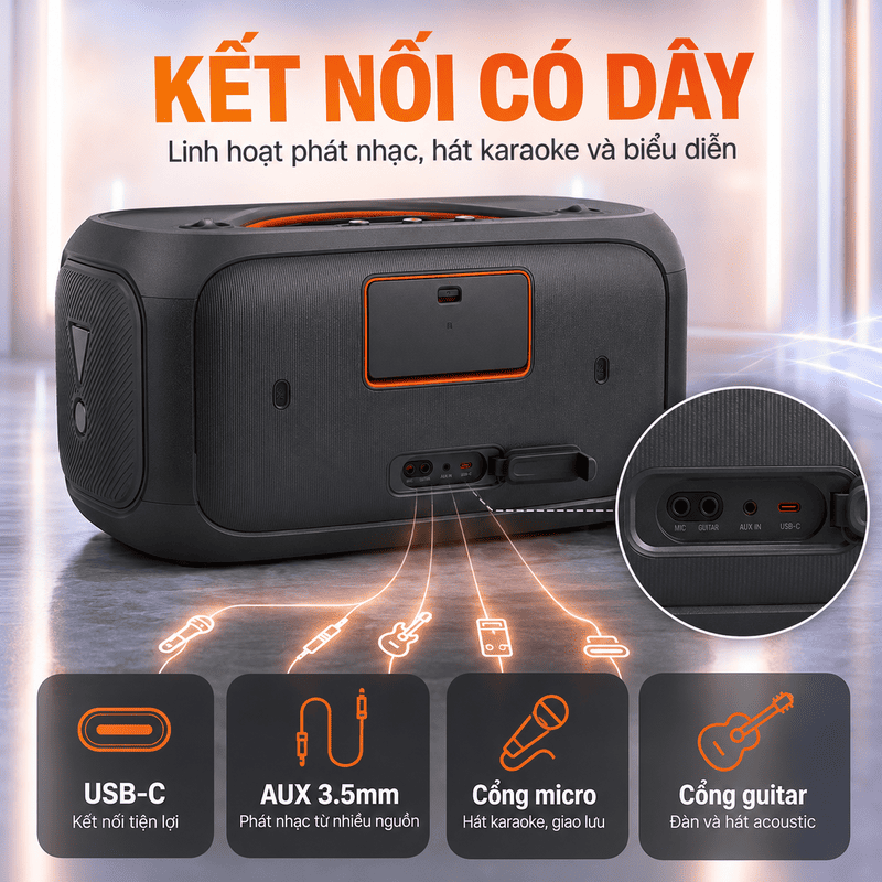 Loa JBL PartyBox On The Go 2 Plus