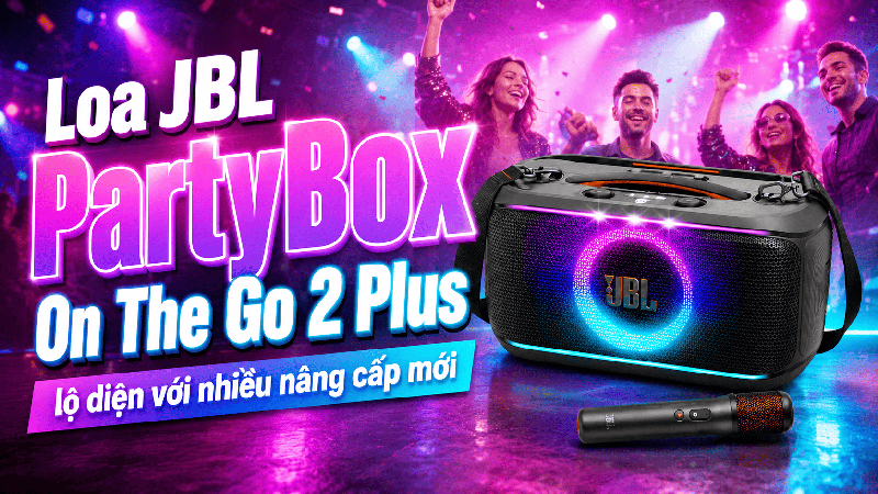 Loa JBL PartyBox On The Go 2 Plus lộ diện với nhiều nâng cấp mới