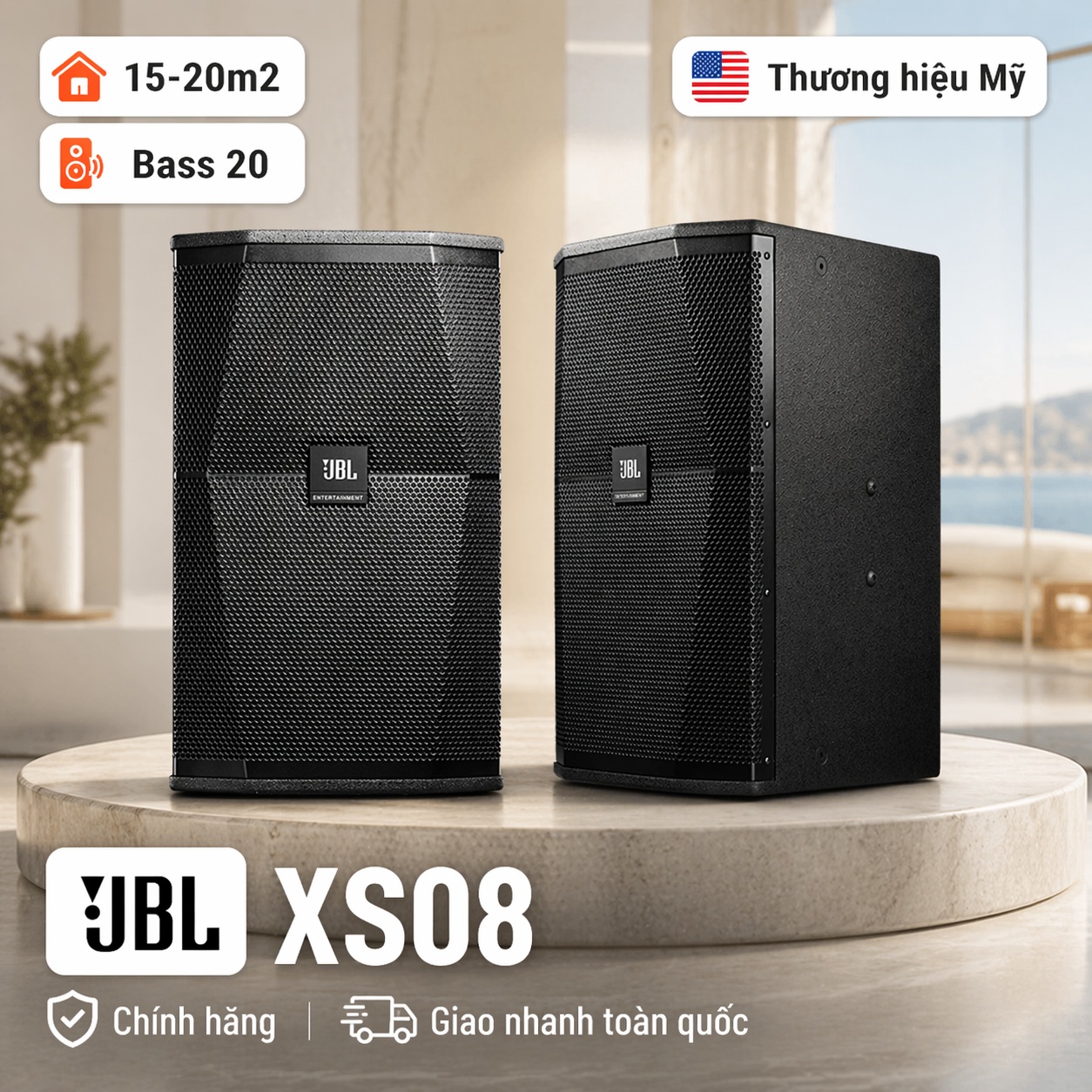Loa karaoke JBL XS08 (full Bass 20- Ba sao)