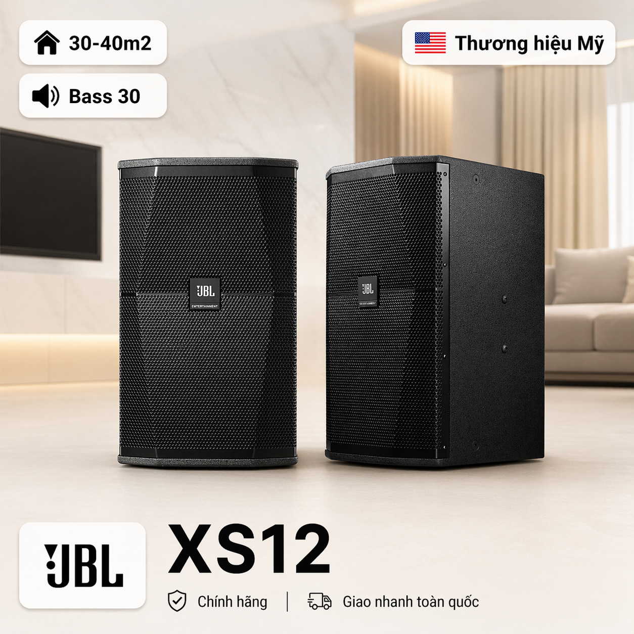 Loa karaoke JBL XS12 (Full Bass 30- Ba Sao)