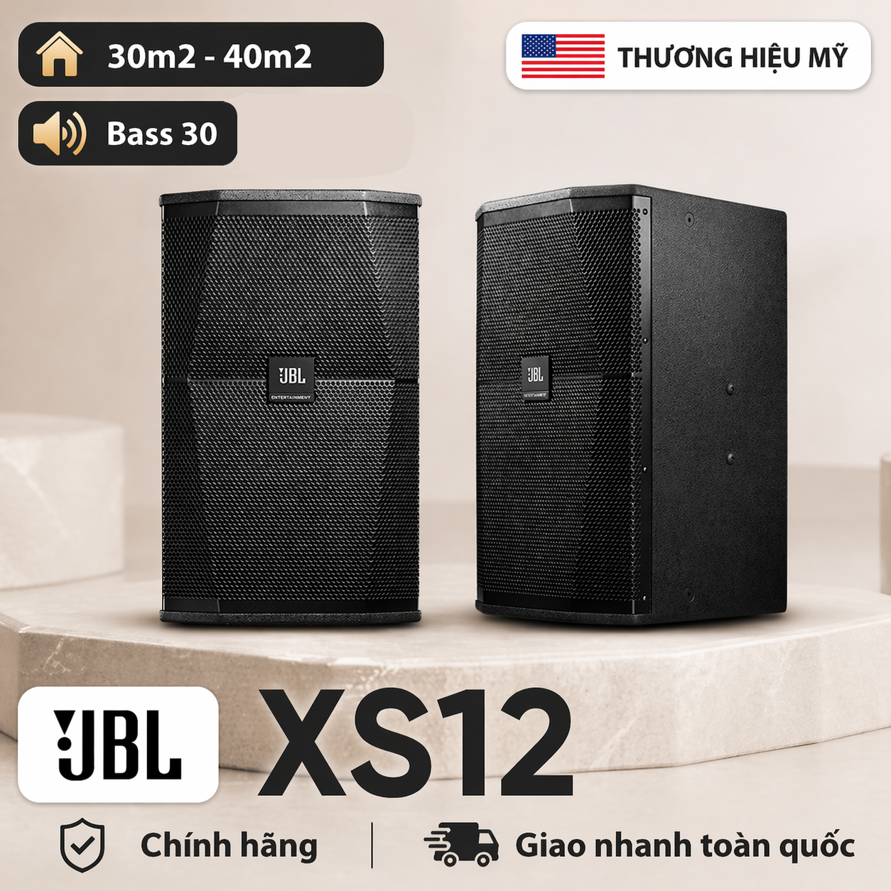 Loa karaoke JBL XS12 (Full Bass 30- Ba Sao)
