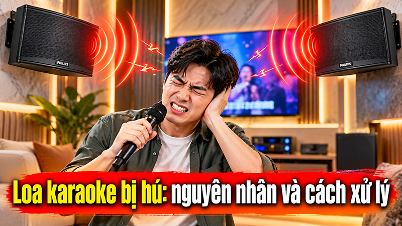 Loa karaoke bị h&uacute;: nguy&ecirc;n nh&acirc;n v&agrave; c&aacute;ch xử l&yacute; 