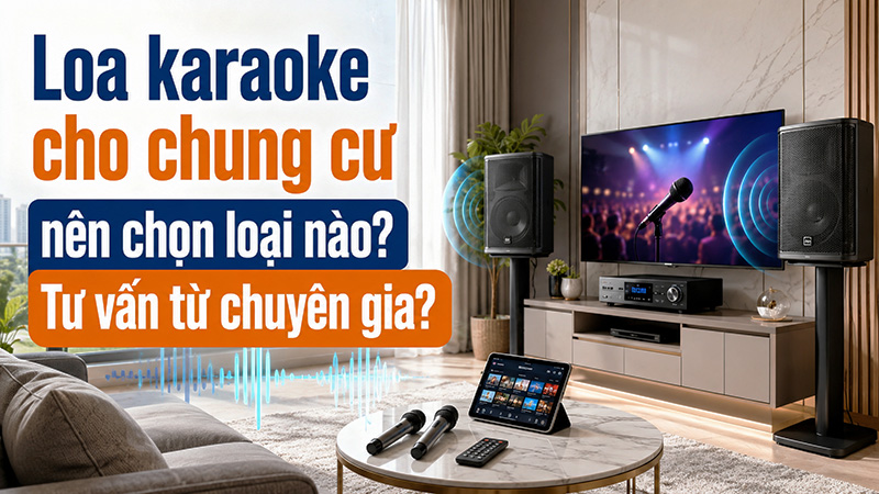 Loa karaoke cho chung cư n&ecirc;n chọn loại n&agrave;o? Tư vấn từ chuy&ecirc;n gia