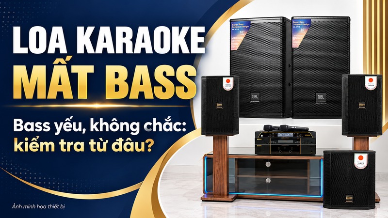 Loa karaoke mất bass, bass yếu hoặc kh&ocirc;ng chắc: Nguy&ecirc;n nh&acirc;n v&agrave; c&aacute;ch khắc phục