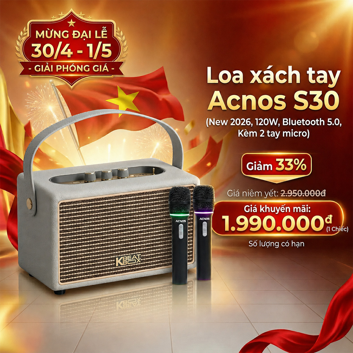 Loa xách tay Acnos S30