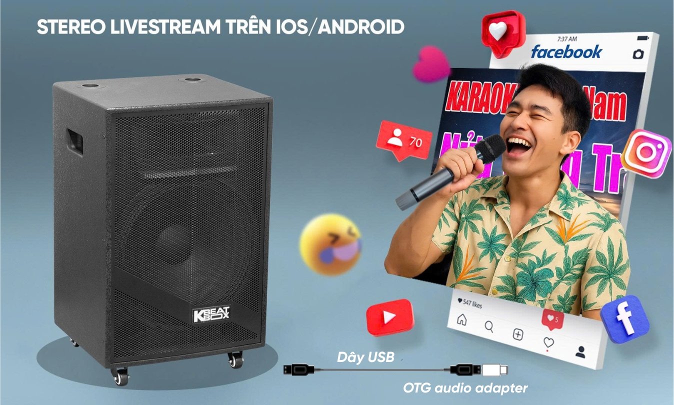 Loa k&eacute;o Acnos KB39neo