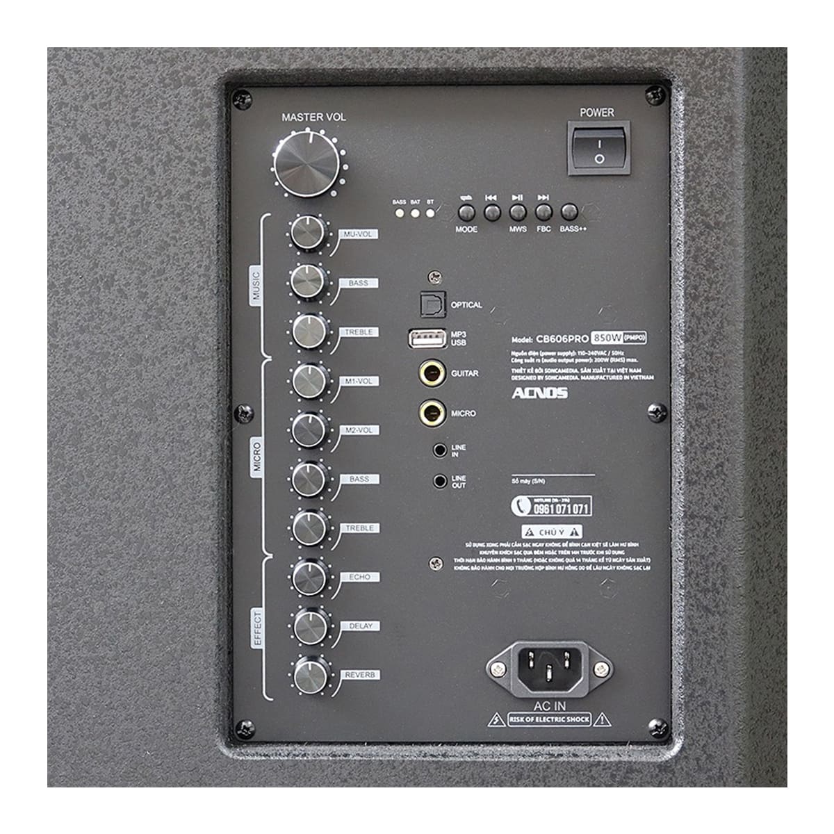 Loa kéo Acnos CB606PRO