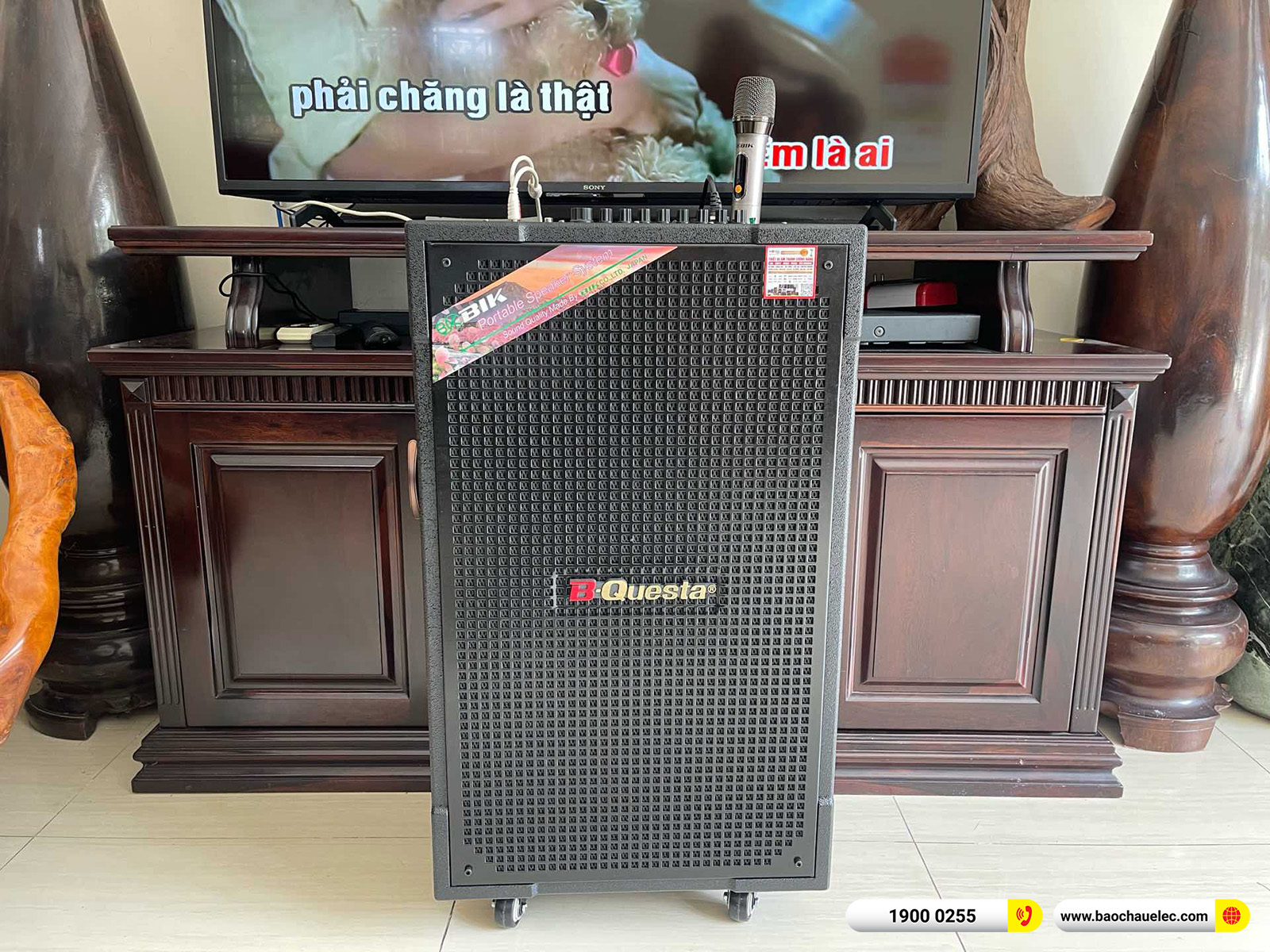 B&agrave;n giao Loa k&eacute;o BIK BMS 5015II gần 8tr cho anh Diễn tại Đồng Nai 