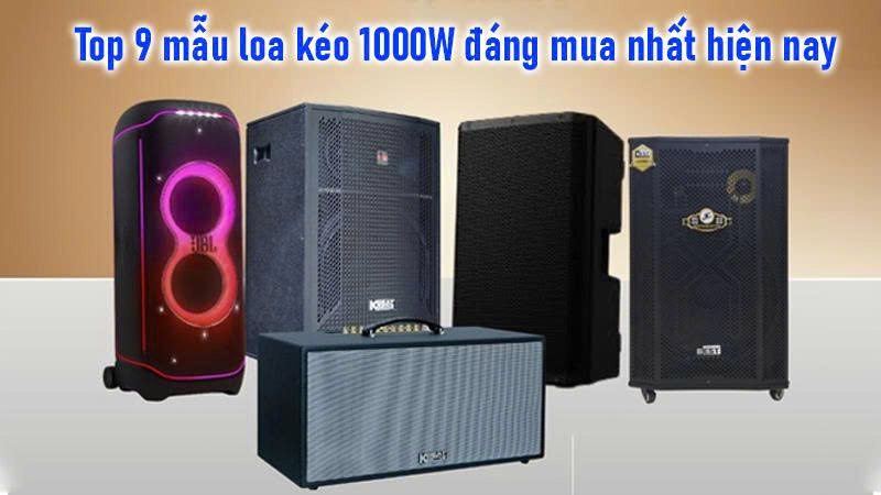 Top 9 mẫu loa kéo 1000W đáng mua nhất hiện nay
