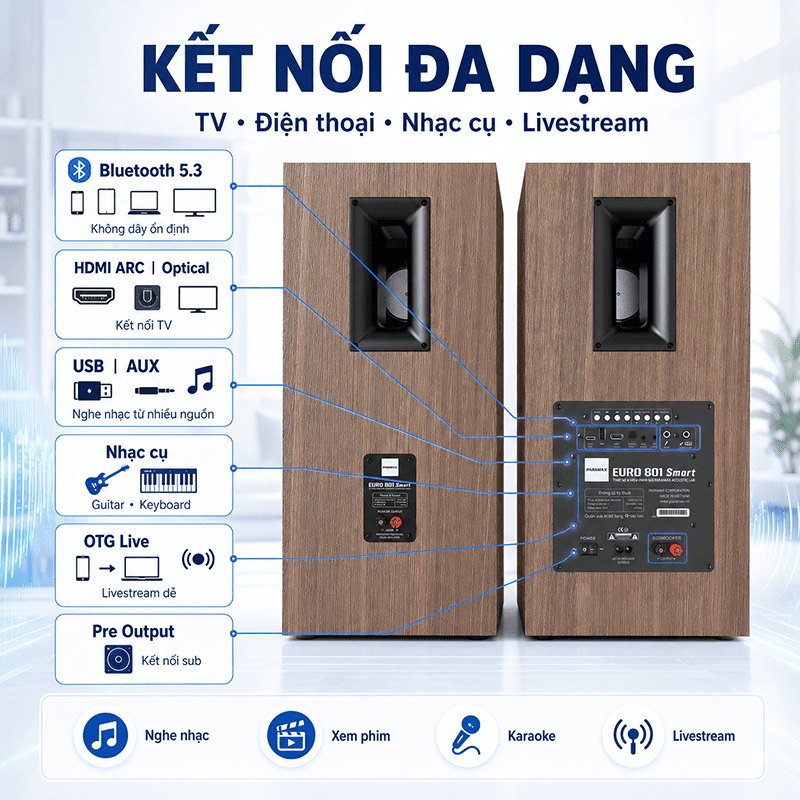 Loa Paramax EURO 801 Smart