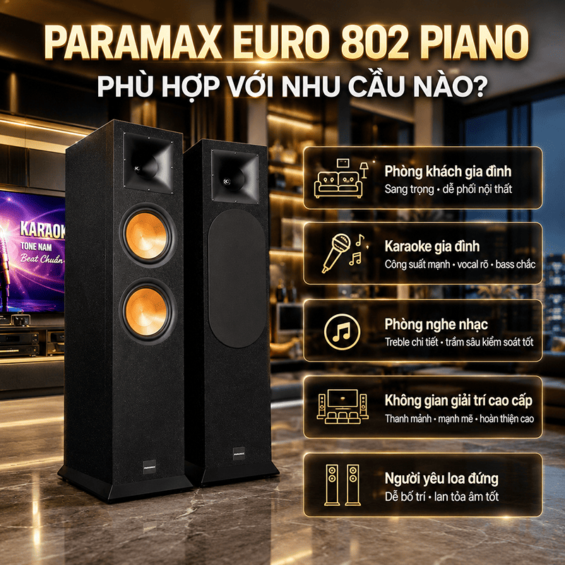 Loa Paramax Euro 802 Piano