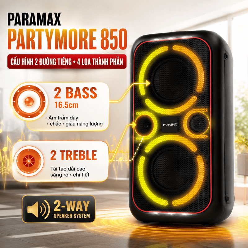 Loa Paramax PartyMore 850