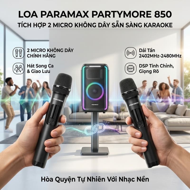 Loa Paramax PartyMore 850