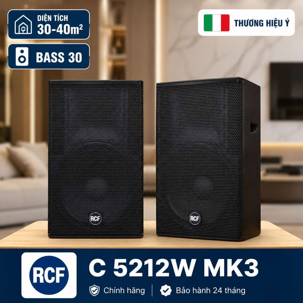 Loa RCF C 5212W MK3 (Bass 30cm, 500W RMS, SPL 132dB) 