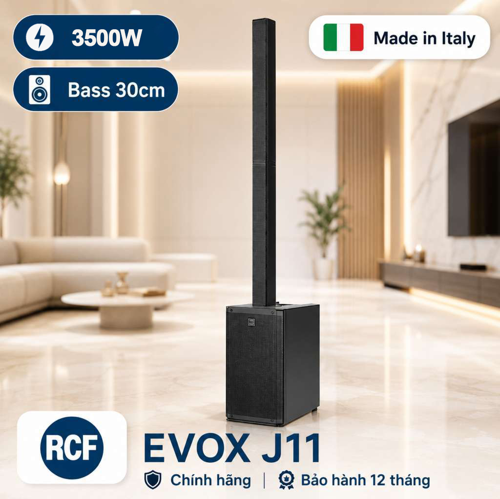 Loa RCF EVOX J11 (Active, 3 Way, 3500W, Class D, SX: ITALY)