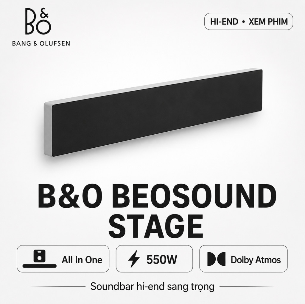 Loa Soundbar B&O Beosound Stage Silver