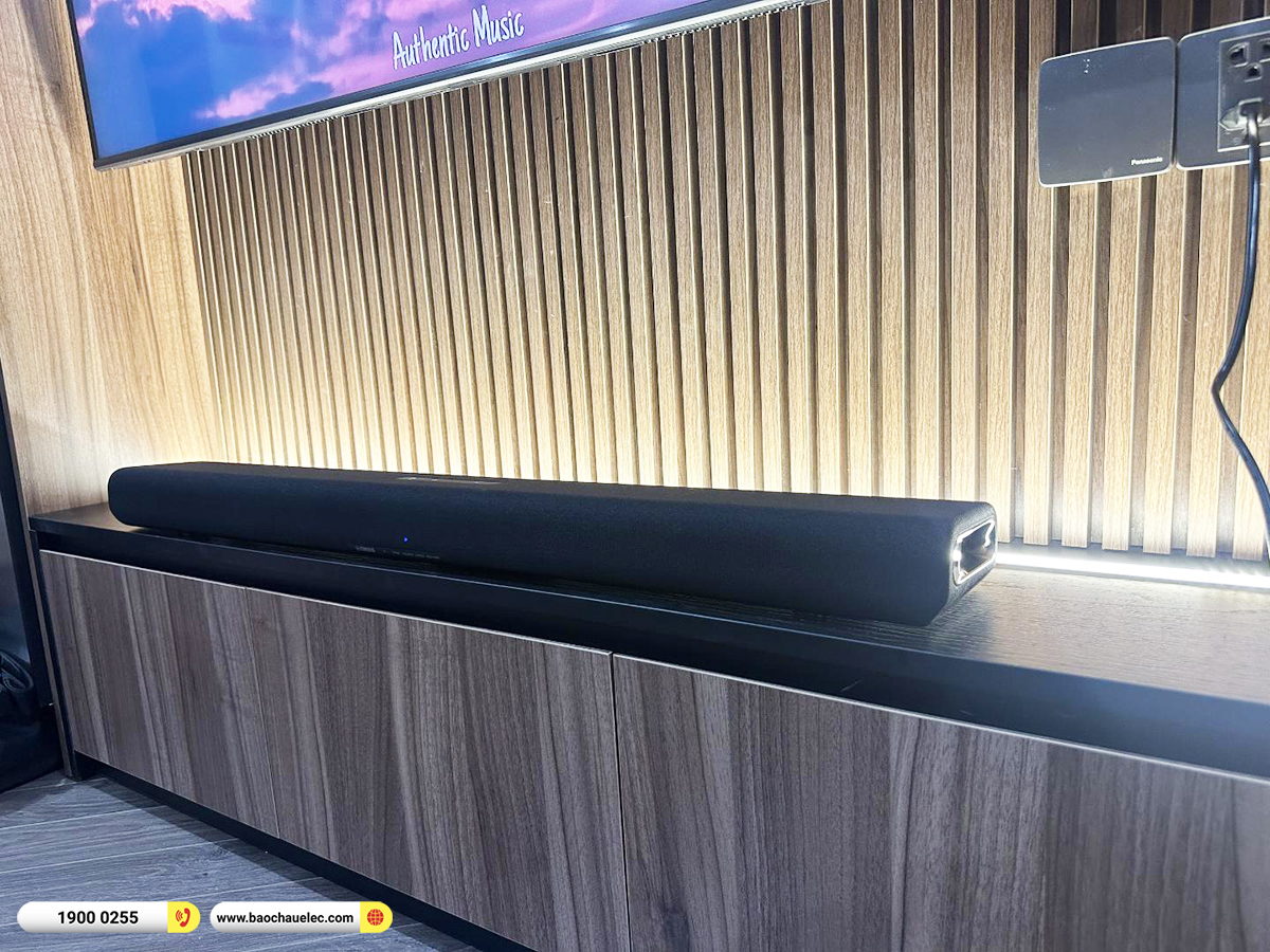 Lắp đặt Loa Soundbar Yamaha SR-B30A cho anh T&acirc;m tại TP.HCM, đ&acirc;y l&agrave; mẫu loa soundbar mới nhất của Yamaha. Với hỗ trợ định dạng trường &acirc;m thanh 3D Dolby Atmos&reg;, thiết bị n&agrave;y mang đến trải nghiệm thưởng thức nhiều nội dung kh&aacute;c nhau, &acirc;m thanh đắm ch&igrave;m.