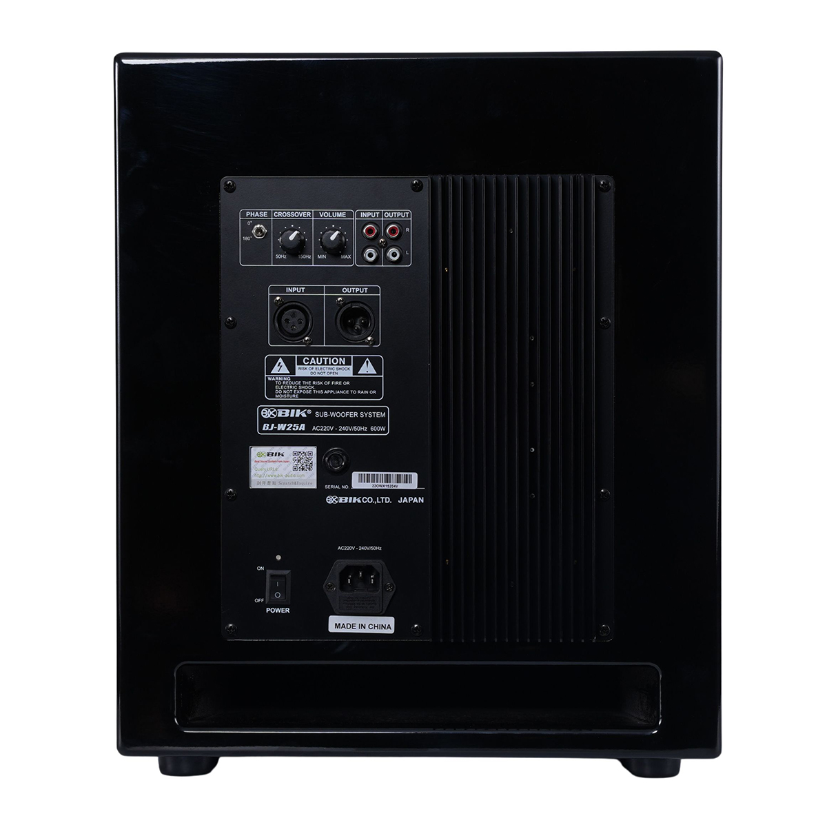 Loa sub điện BIK BJ-W25A (Bass 30cm) - Hình 3