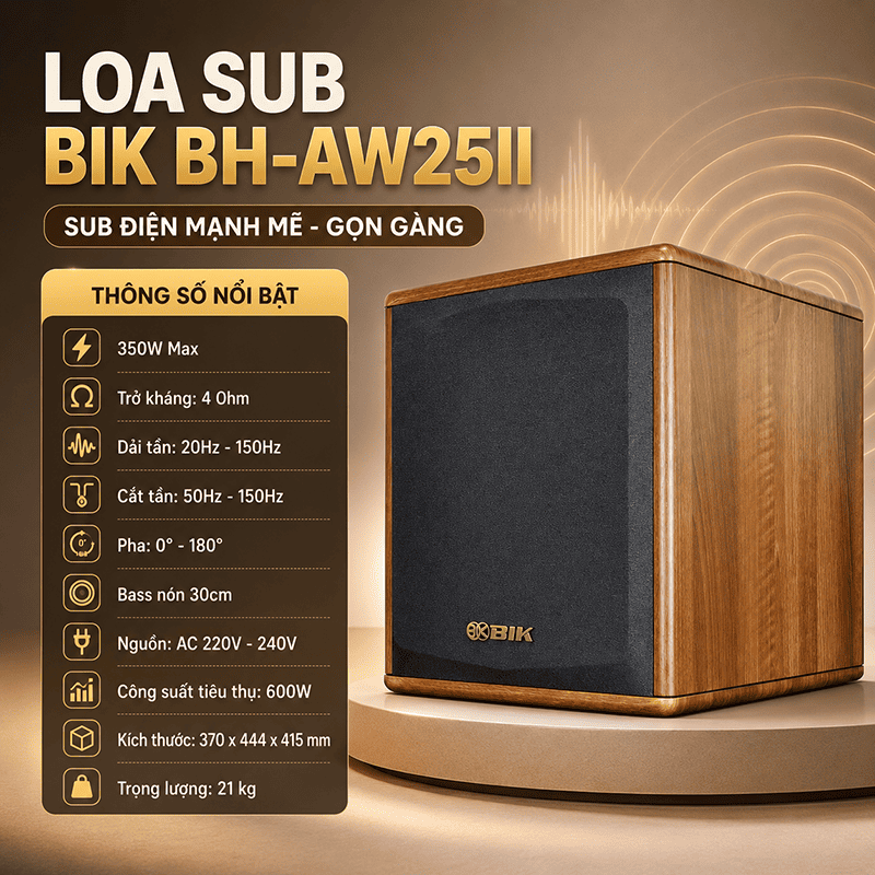 Loa sub BIK BH-AW25II