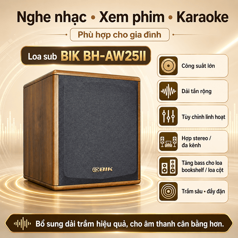 Loa sub BIK BH-AW25II
