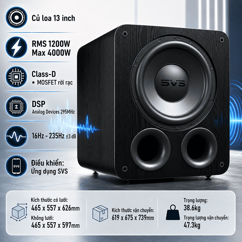 Loa sub điện SVS PB-3000 R